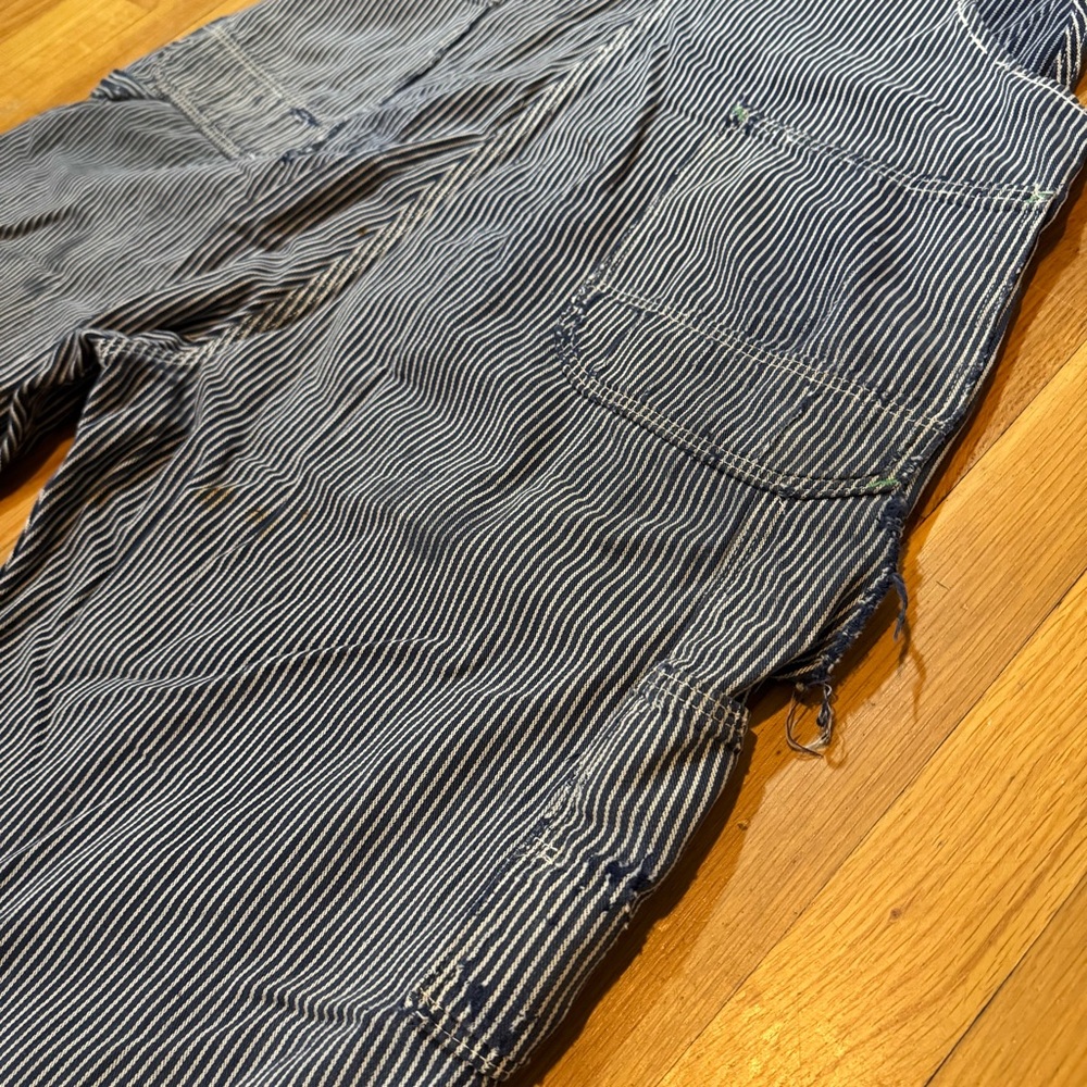 Vintage Key Distressed Patchwork Overalls - Picture 12 of 13